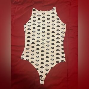 american appeal lips thong bodysuit